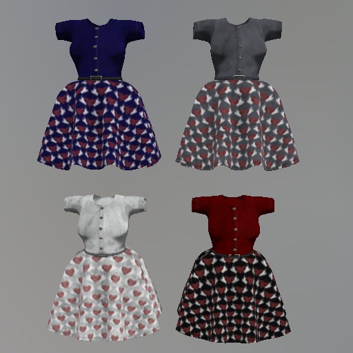 Winged Heart Mesh Dress F box