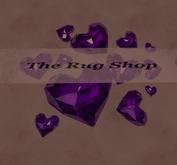 Valentines, hearts of glass, deep purple, 4