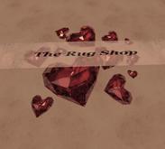 Valentines, hearts of glass, brass, 8 (more of A Wine color, ops)