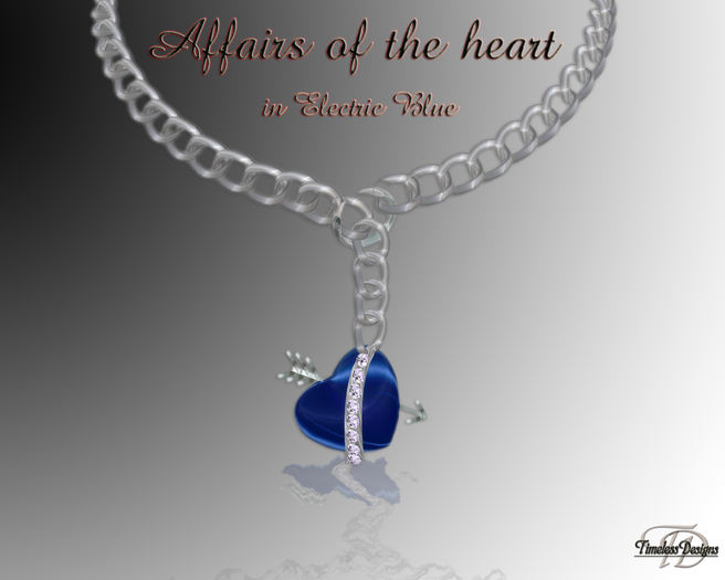 *TD* Affairs of the Heart Chain in Electric Blue    BX