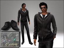 M-Creations *MESH & FITMESH* Outfit Harold Black (BOXED)