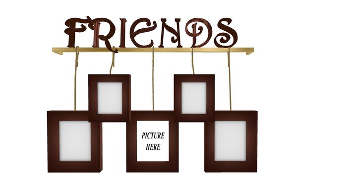 *FRIENDS* PICTURE FRAME WALL PLAQUE 2