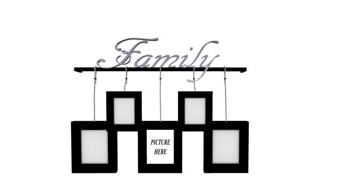 *FAMILY* PICTURE FRAME WALL PLAQUE