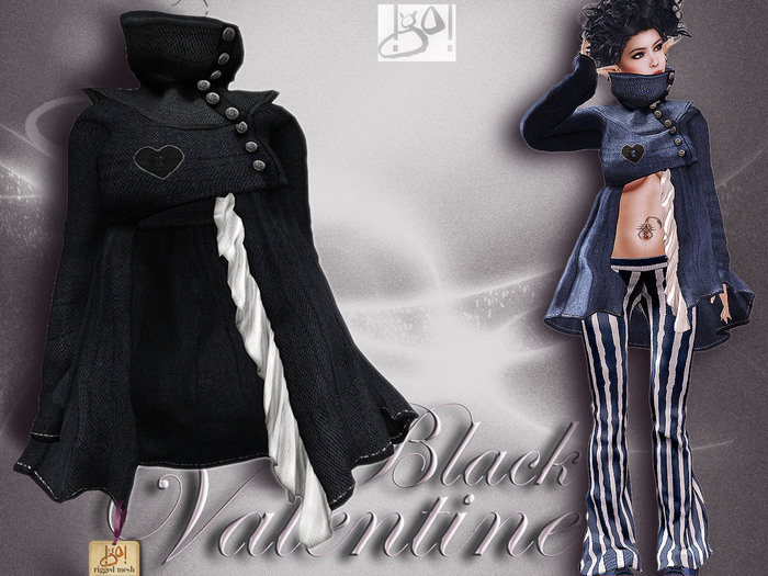 !gO! Valentine jacket - Black