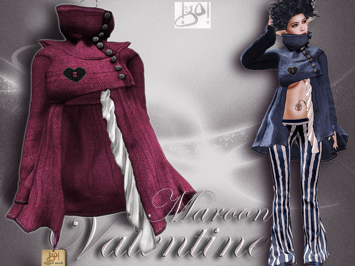 !gO! Valentine jacket - Maroon