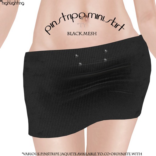 ::TY::Pinstripe mini skirt