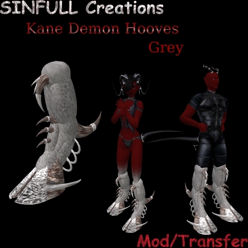 Kane Armor demon Hooves Grey Boxed