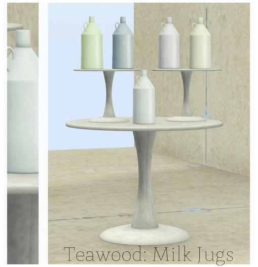 Teawood: Milk Jugs