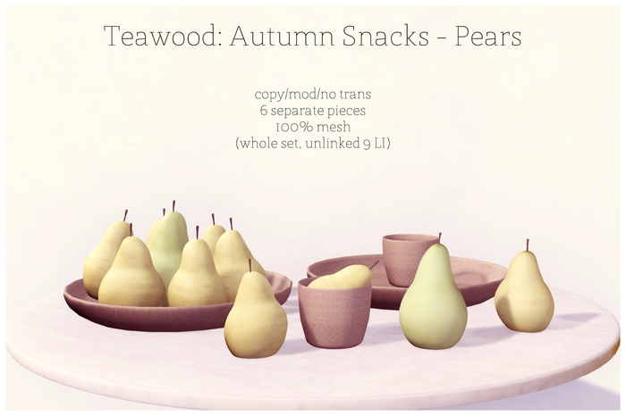 Teawood: Autumn Snacks - Pears 