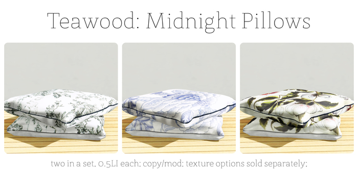 Teawood: Midnight Pillow / FLEUR