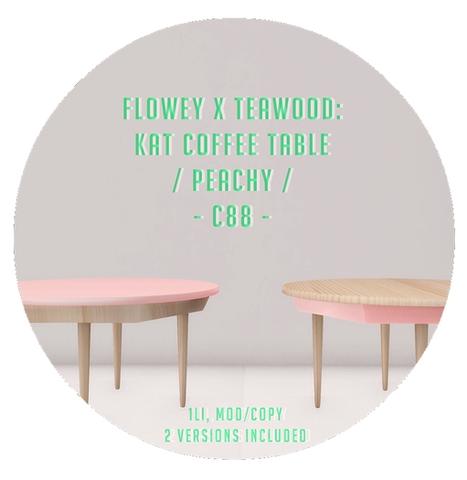 flowey x Teawood: Kat Coffee Table / peachy