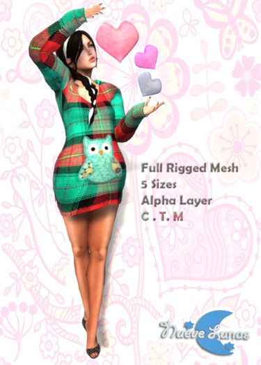 ☾☆ Maternity MiniDress WinterOwl ☆☽