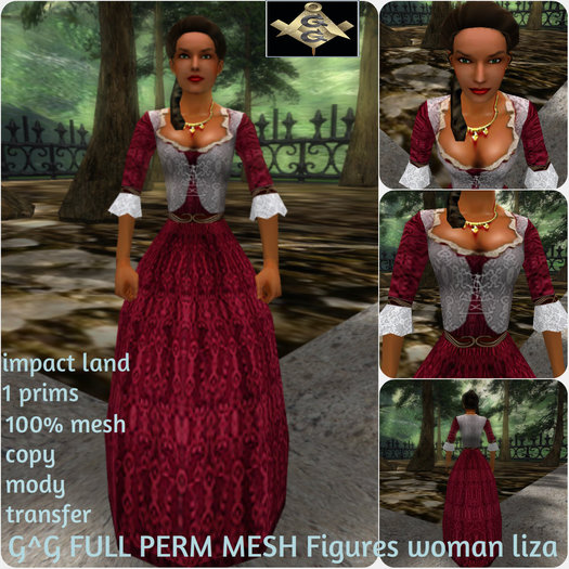 G^G FULL PERM MESH Figures woman liza