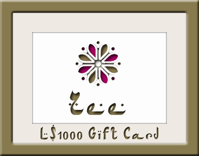 L$1000 Zee Gift Card
