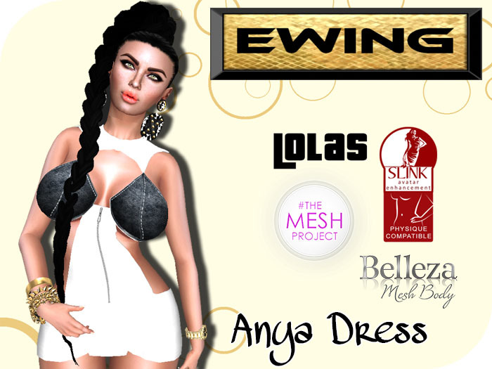 *+EWING+* Anya Dress "White"