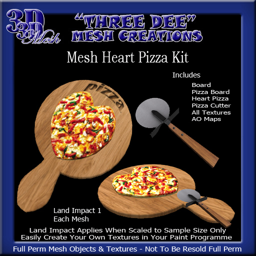 TD Mesh Heart Pizza Kit
