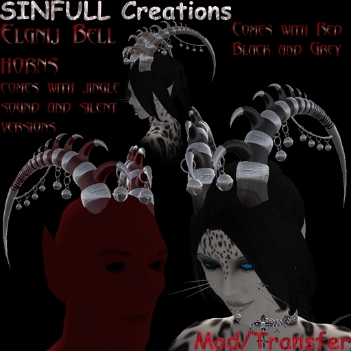 Sinfull Elgnij bell horns