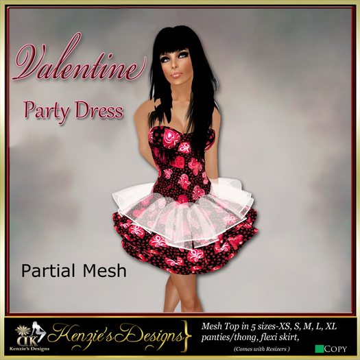 ! !:Kenzi:! !- Valentine Party Dress