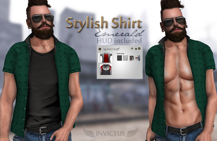 INVICTUS - Stylish Shirt - Emerald