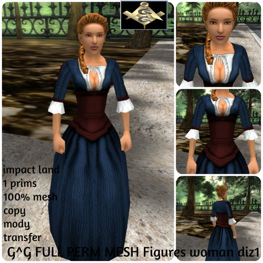G^G FULL PERM MESH Figures woman diz1