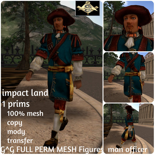 G^G FULL PERM MESH Figures  man officer