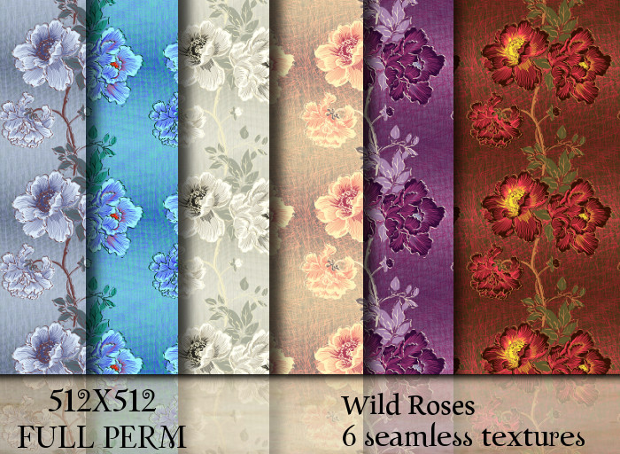 wild roses textures