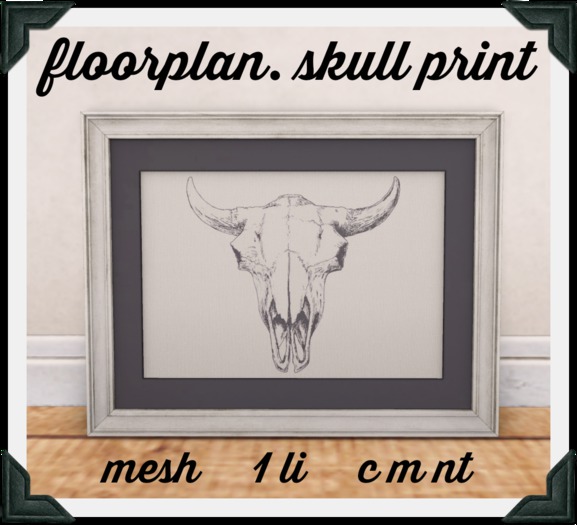 floorplan. skull print [boxed]