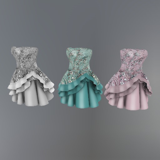 Frost Flower Mesh Dress F box
