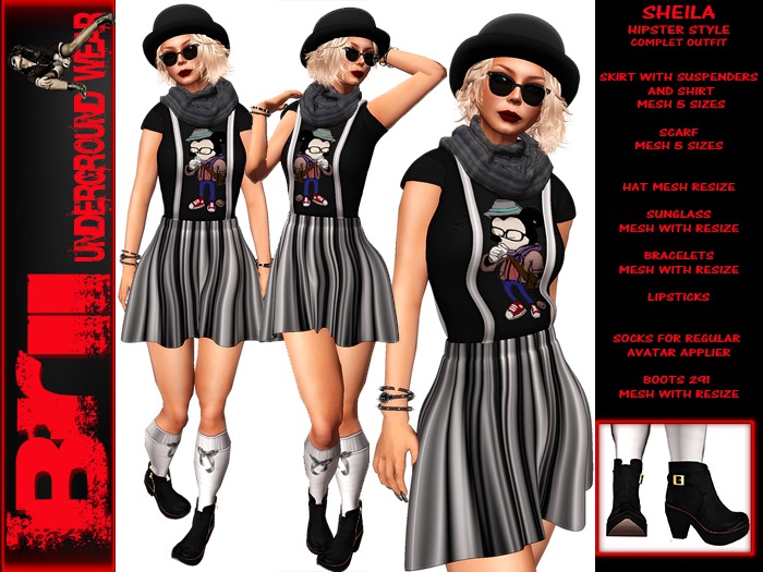 **SHEILA HIPSTER STYLE COMPLET OUTFIT**