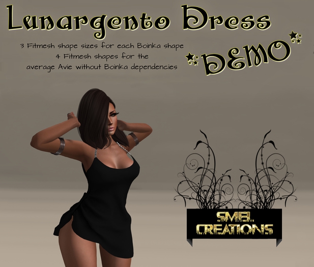 :. SC Lunargento Dress *DEMO* FittedMesh