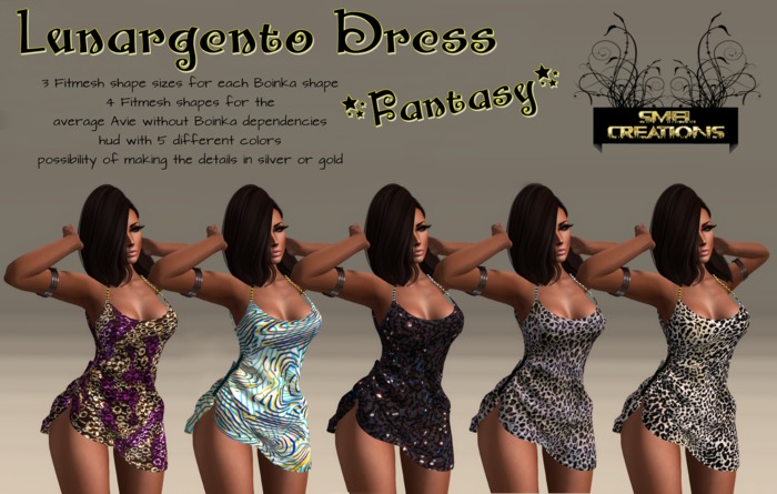 :. SC Lunargento Dress *Fantasy* FittedMesh