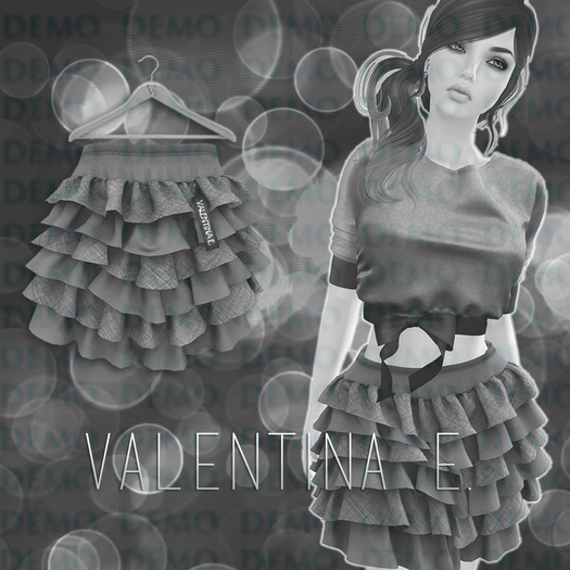 :Valentina E. Adorable Ruffled Skirt DEMO