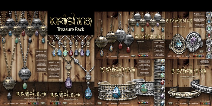 EarthStones Krishna Collection - Treasure Pack! (Mesh)