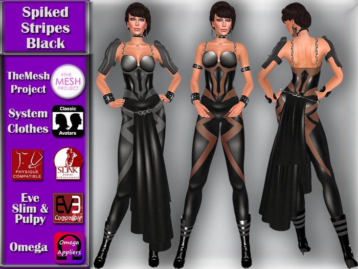[TKS] Complete - Spiked Stripes - Black