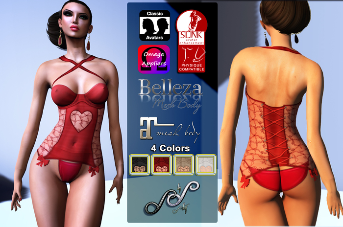 Sky - Brooke Lingerie 4 Color