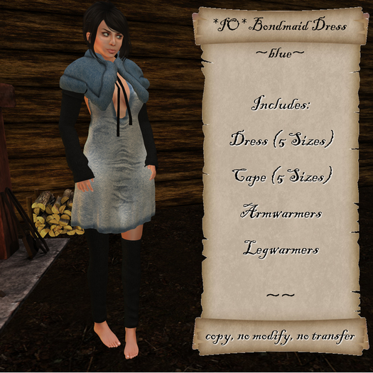 *IO* Bondmaid Dress -blue-