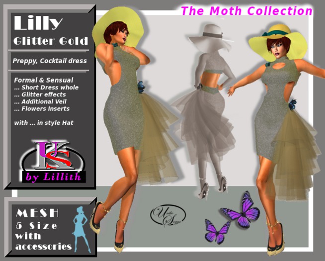 UKS by Lillith - Lilly Glitter Gold