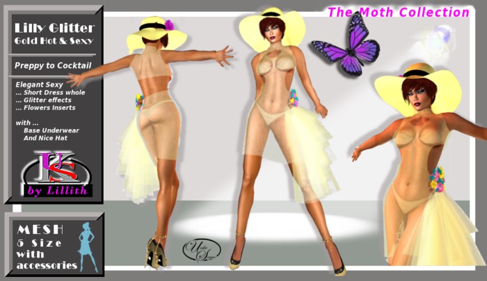 UKS by Lillith - Lilly-Glitter Gold Hot