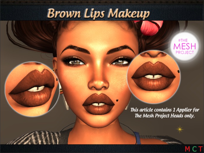 Brown Lips Makeup - NAKA