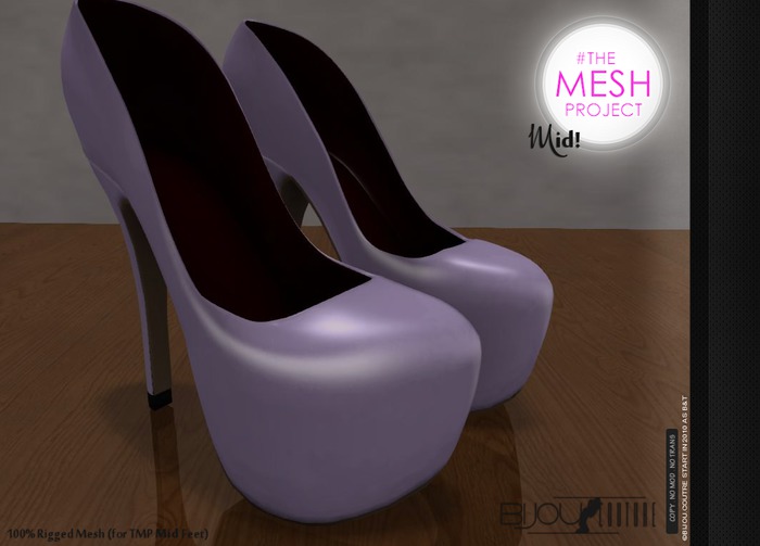 .Bijou || 69 Heels! LILA ... #TheMeshProject Feet Addon! (new)