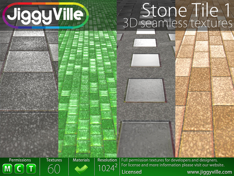 Sl Texture Second Life Marketplace - Stone Tile 1 | 60 Seamless Textures | 3D