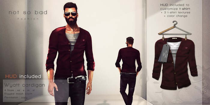 not so bad . mesh . WYATT cardigan