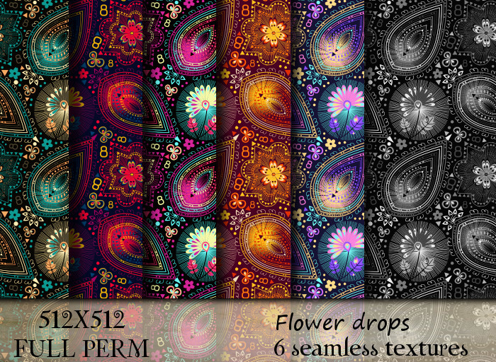 flower drops textures