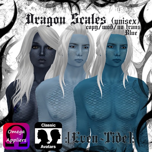:[Even~Tide]: Dragon Scales - Blue