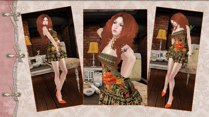 ~*~Shar's Dresses~*~Froufy Asian Rose