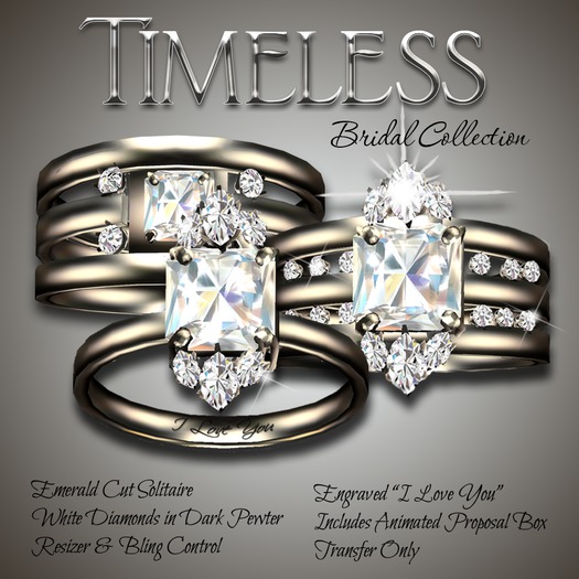 Exquisite Tiimeless Wedding Collection Pewter (box)