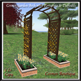 Cosmos Garden Arch with Forsythia & Daffodils (BOX)
