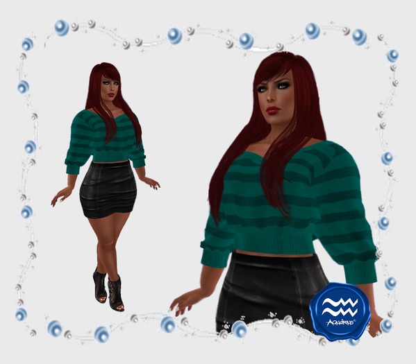 =Aquarius= Camiseta Abada Fem Abobora