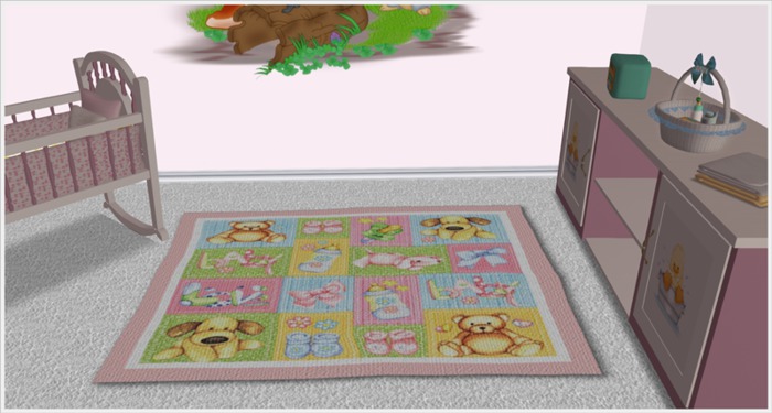 Nursery Rug - It's a Girl - Little Sunshine Store