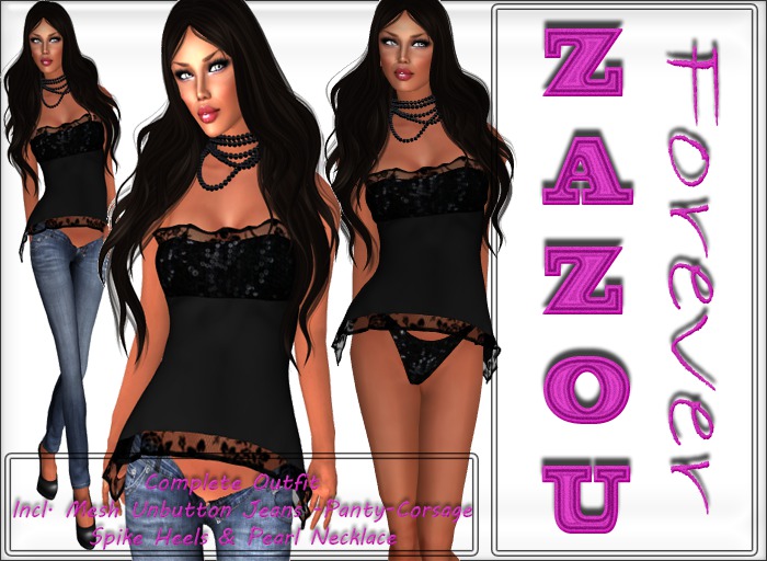 ZaZou Complete Amour Angel Black